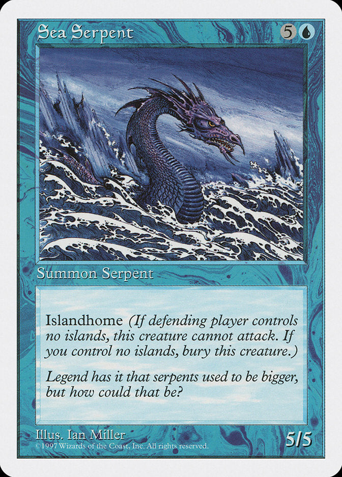 Sea Serpent, Fifth edition Card Art