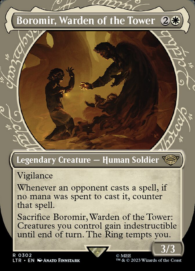 Boromir, Warden of the Tower, The Lord Of The Rings: Tales Of Middle-Earth Card Art