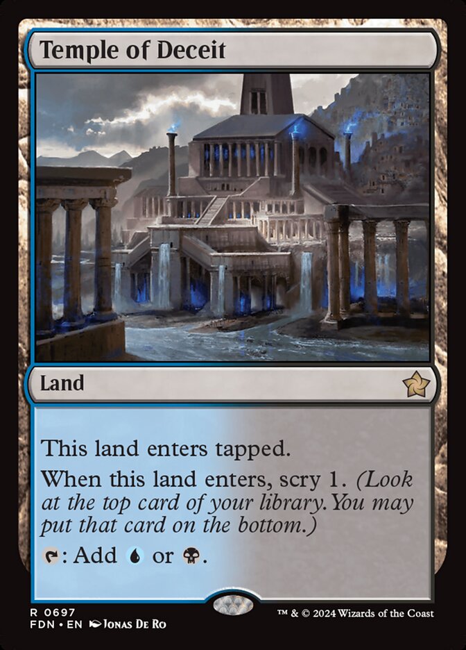 Temple of Deceit, Foundations Card Art