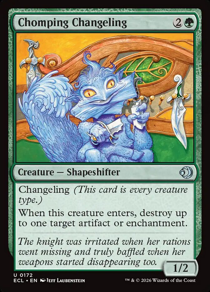 Chomping Changeling, Lorwyn Eclipsed Card Art