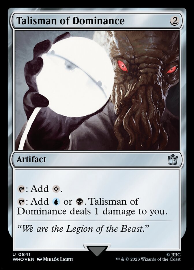 Talisman of Dominance, Doctor Who Card Art