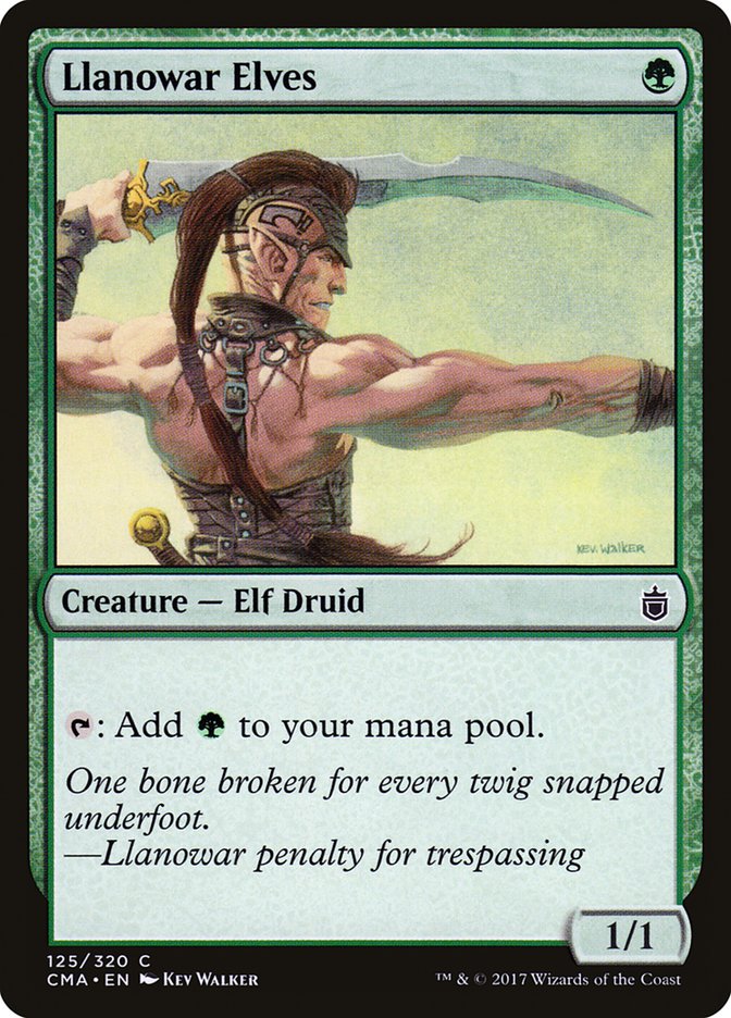 Llanowar Elves, Commander Anthology Card Art