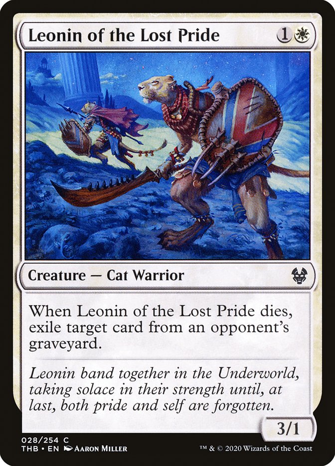 Leonin of the Lost Pride, Theros beyond death Card Art