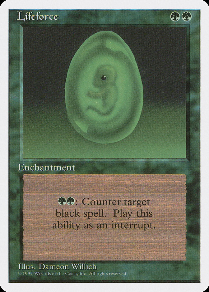Lifeforce, Fourth Edition Card Art