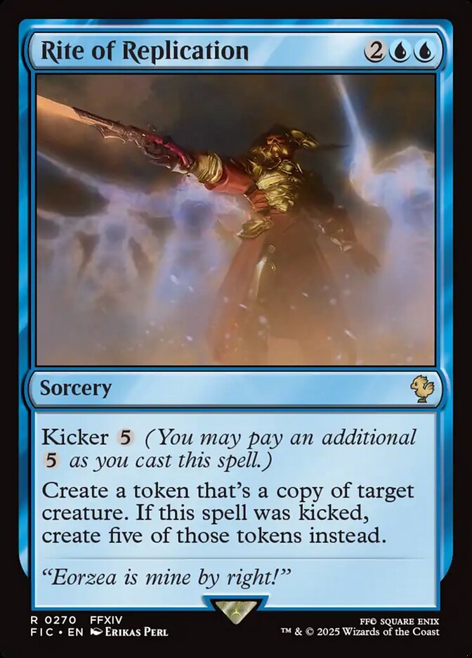 Rite of Replication, Final fantasy commander Card Art