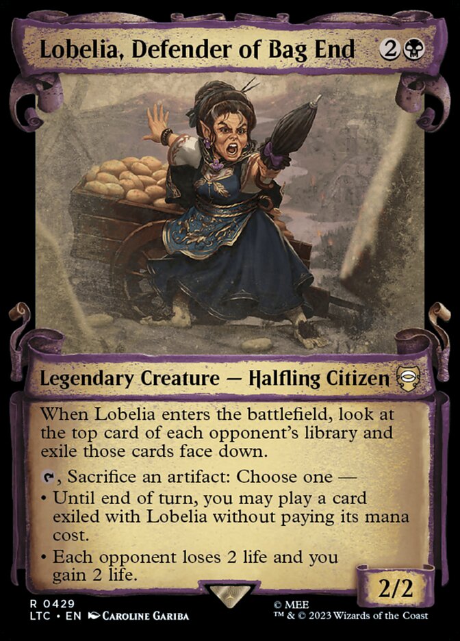 Lobelia, Defender of Bag End, Tales Of Middle-Earth Commander Card Art