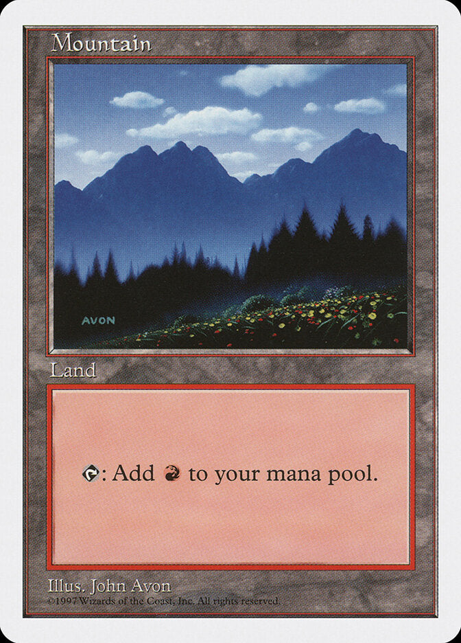 Mountain, Fifth Edition Card Art