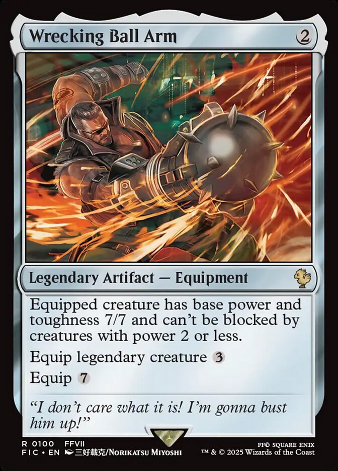 Wrecking Ball Arm, Final fantasy commander Card Art