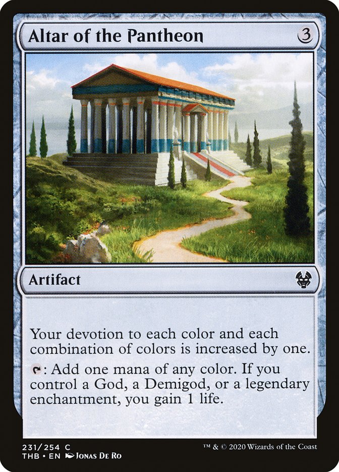 Altar of the Pantheon, Theros beyond death Card Art