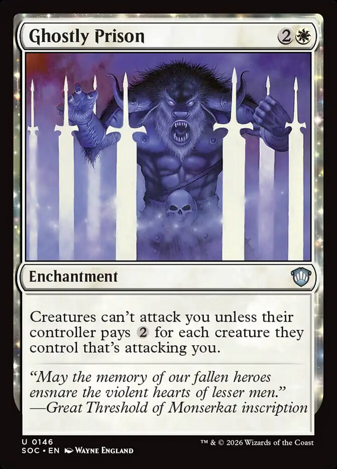 Ghostly Prison, Secrets Of Strixhaven Commander Card Art