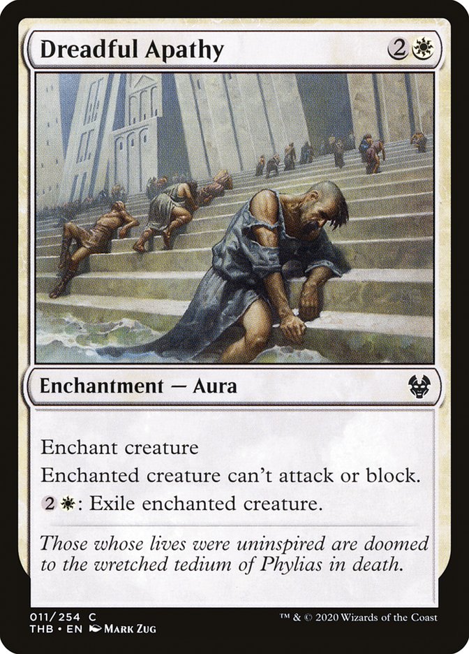 Dreadful Apathy, Theros beyond death Card Art