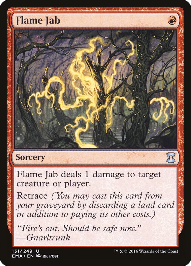 Flame Jab, Eternal Masters Card Art