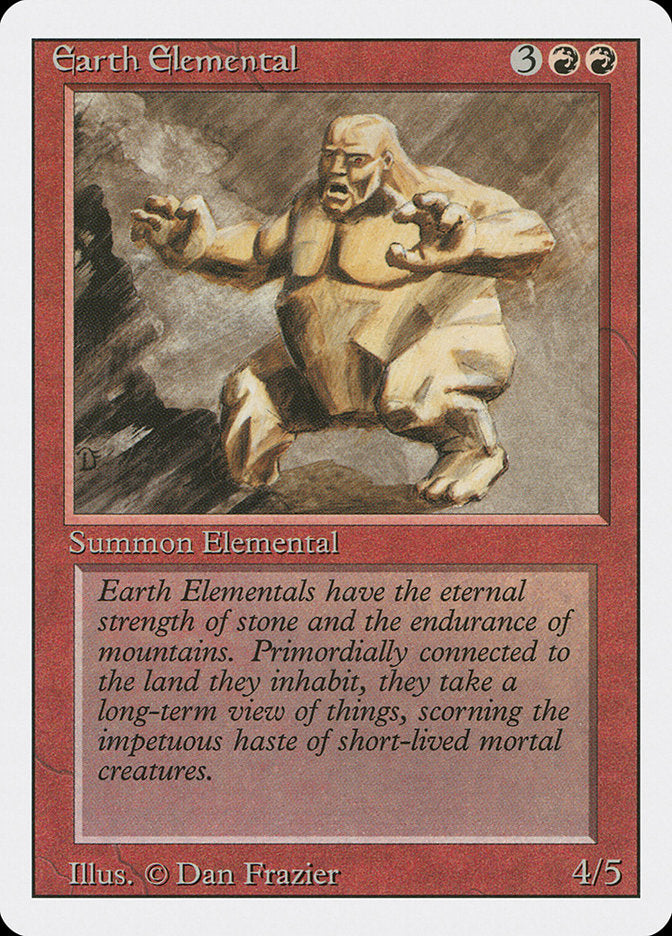 Earth Elemental, Revised edition Card Art