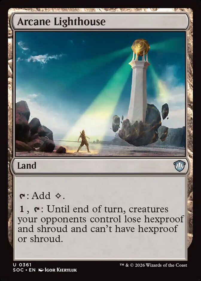 Arcane Lighthouse, Secrets Of Strixhaven Commander Card Art