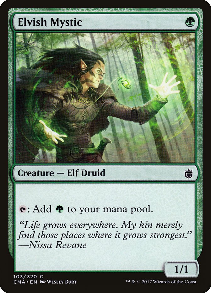 Elvish Mystic, Commander Anthology Card Art