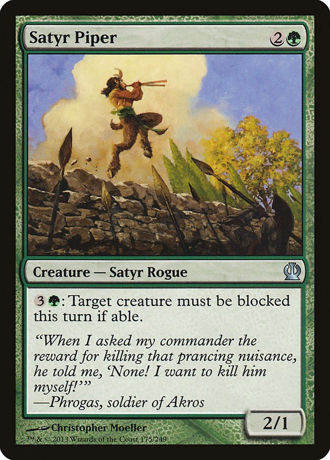 Satyr Piper, Theros Card Art