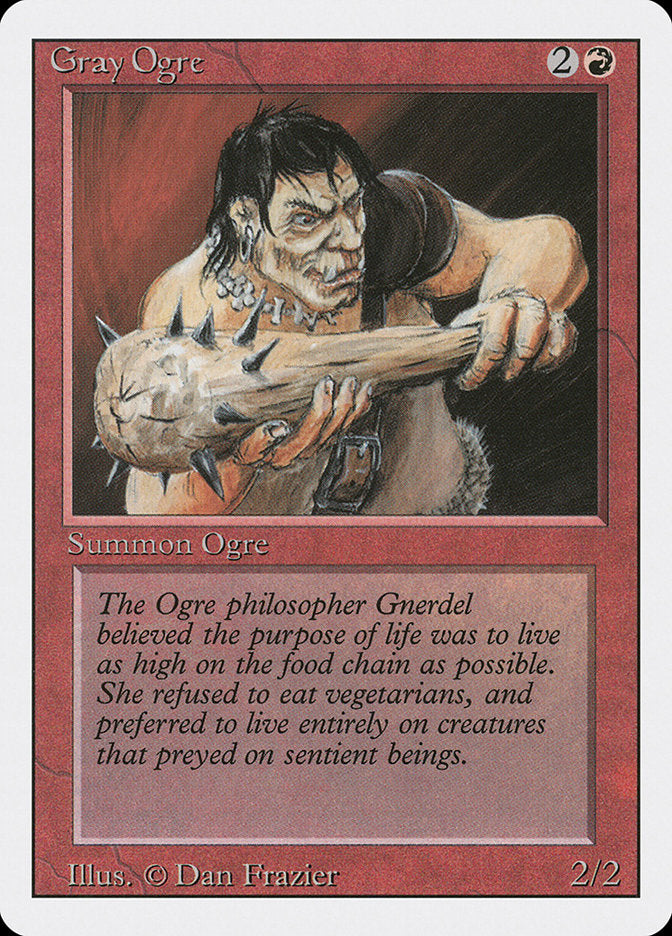 Gray Ogre, Revised edition Card Art