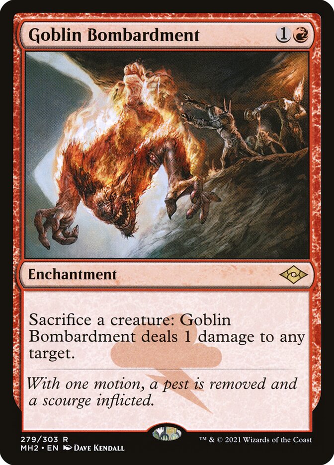 Goblin Bombardment, Modern horizons 2 Card Art