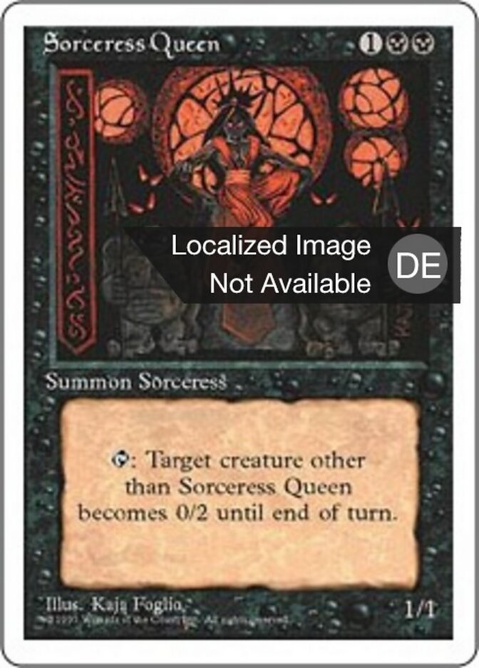 Sorceress Queen, Fourth Edition Card Art