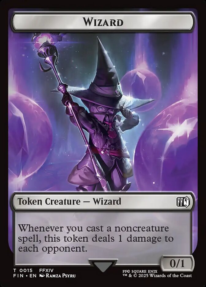 Wizard, Final fantasy tokens Card Art