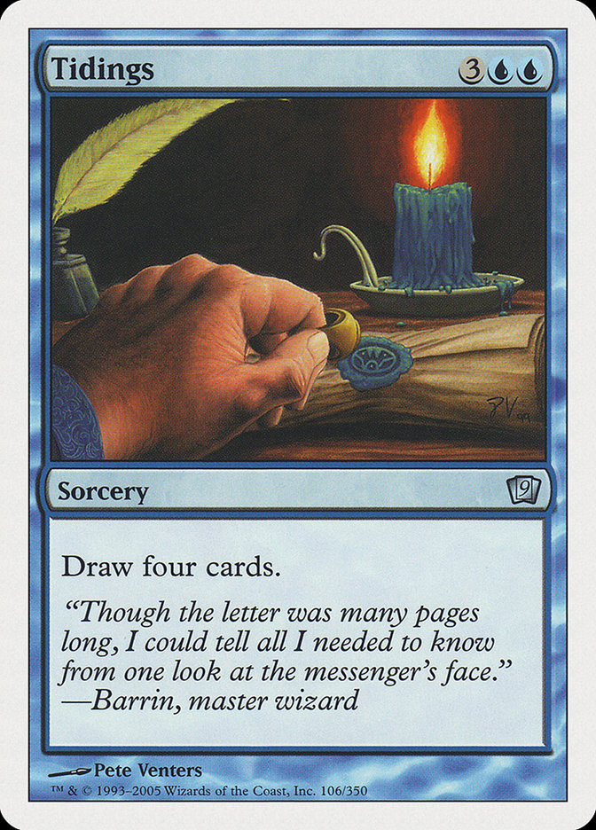 Tidings, Ninth edition Card Art