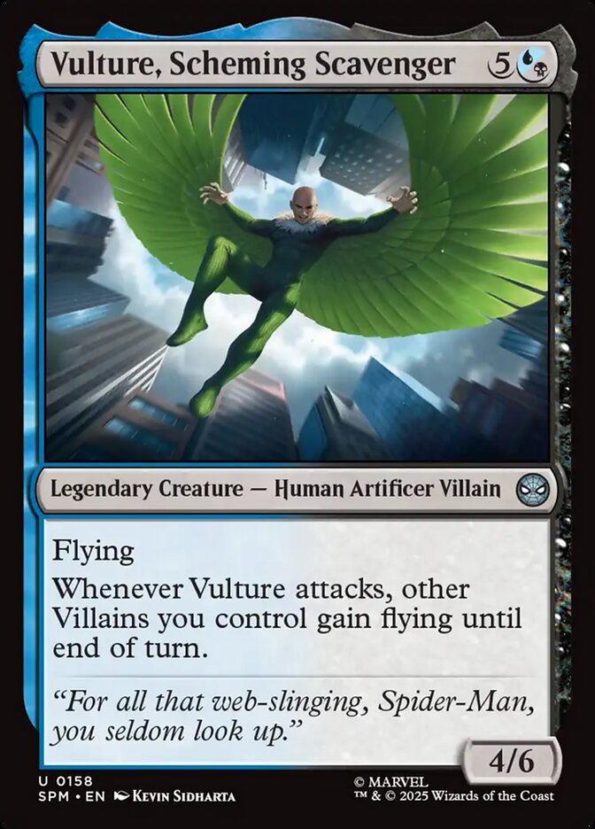 Vulture, Scheming Scavenger, Marvel'S Spider-Man Card Art