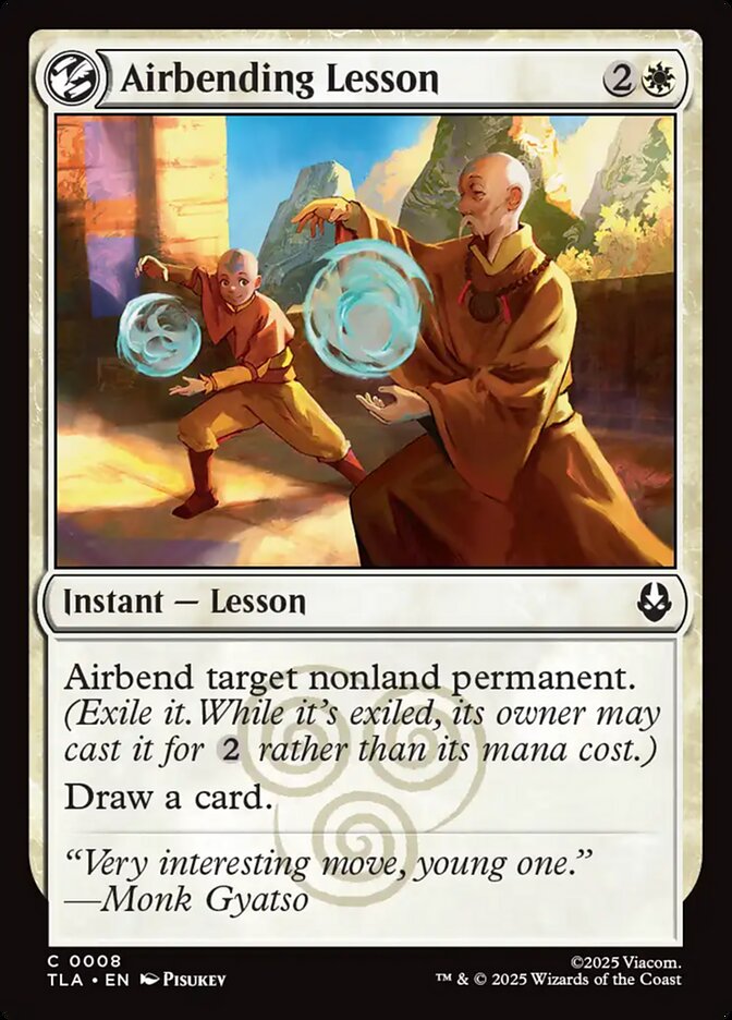 Airbending Lesson, Avatar: The Last Airbender Card Art