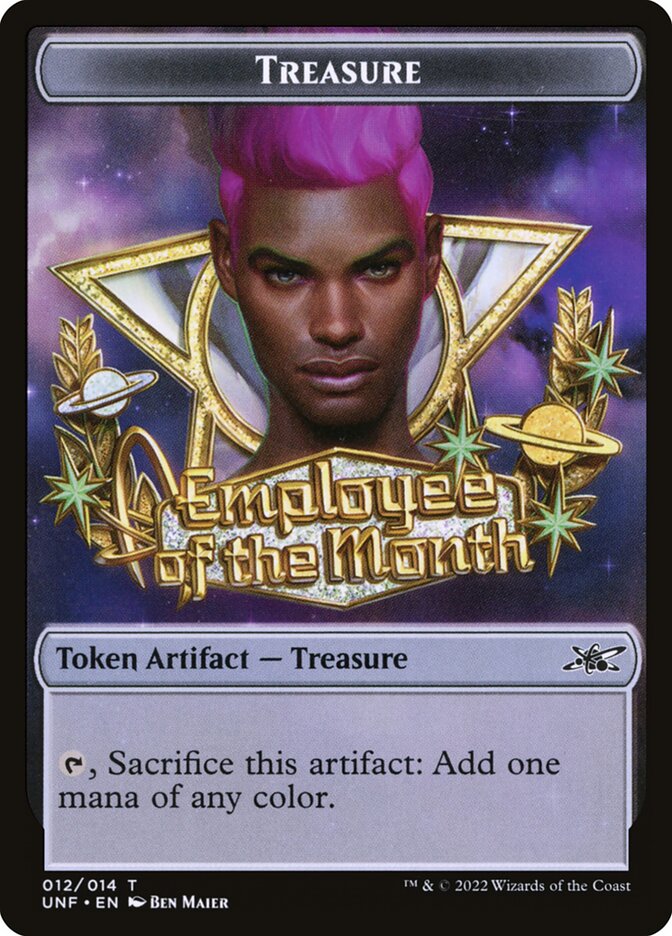 Treasure, Unfinity Tokens Card Art