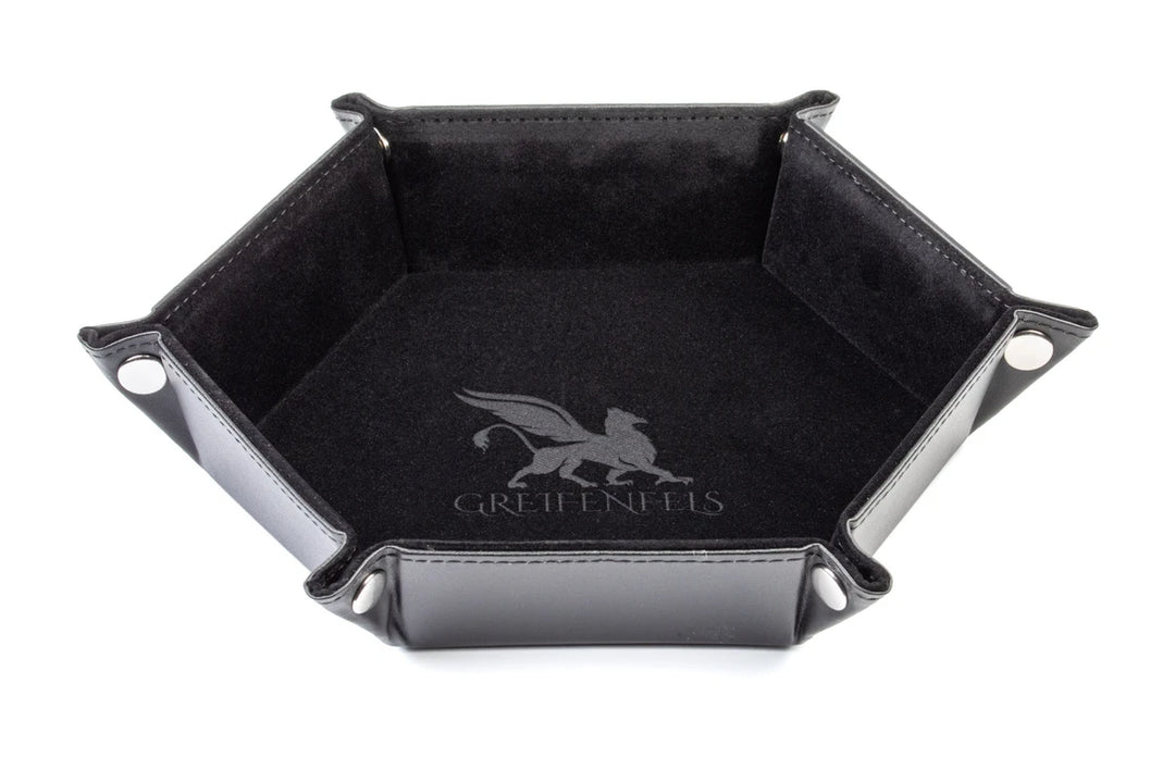 Greifenfels - Dice Tray - Hexagon Series - Black