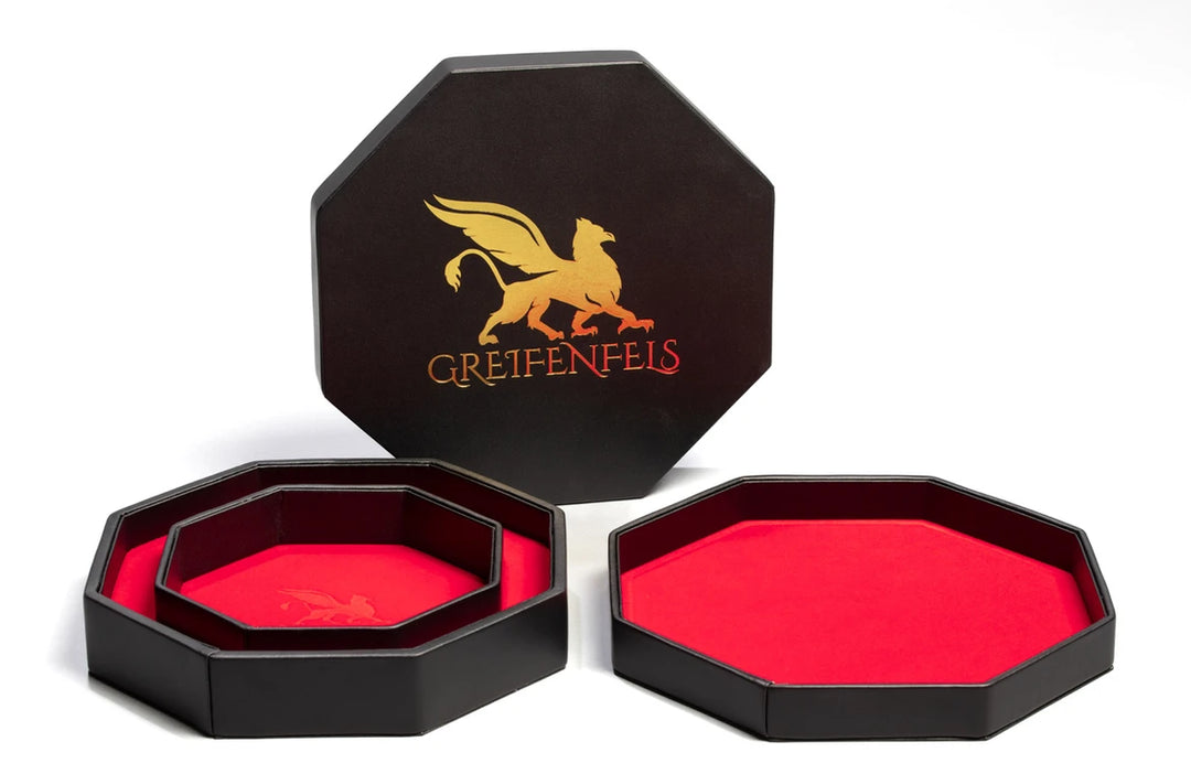 Greifenfels - Dice Tray - Octagon Series - Red