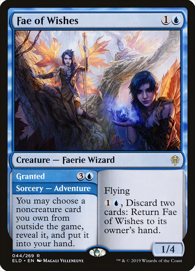 Fae of Wishes // Granted, Throne of eldraine Card Art