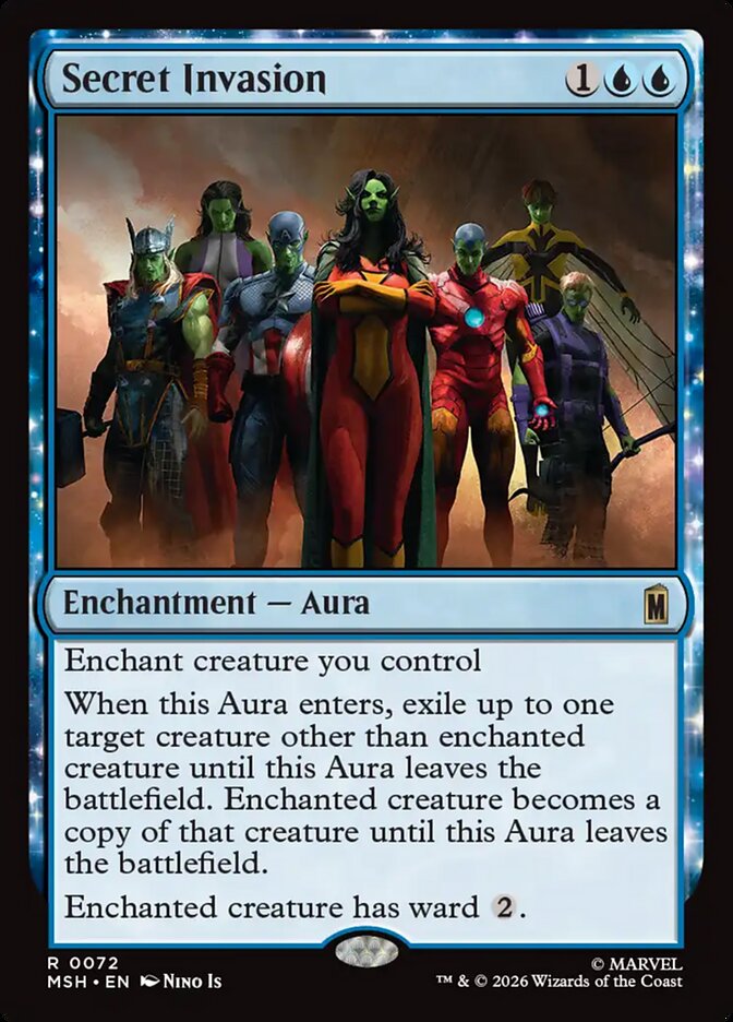Secret Invasion, Marvel Super Heroes Card Art