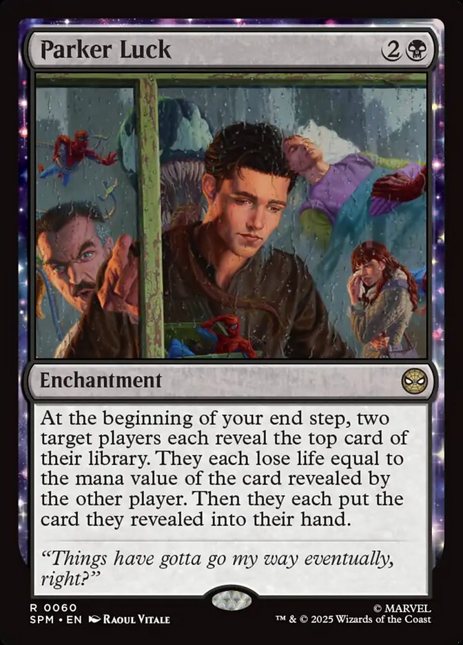 Parker Luck, Marvel'S Spider-Man Card Art