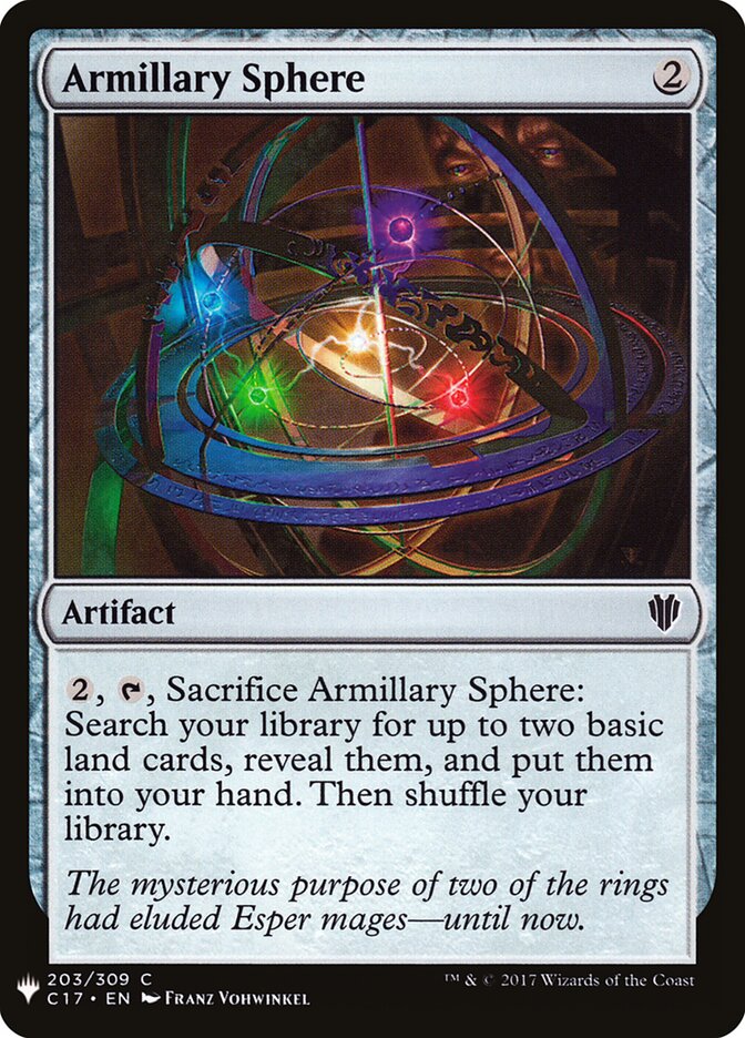 Armillary Sphere, The List Card Art