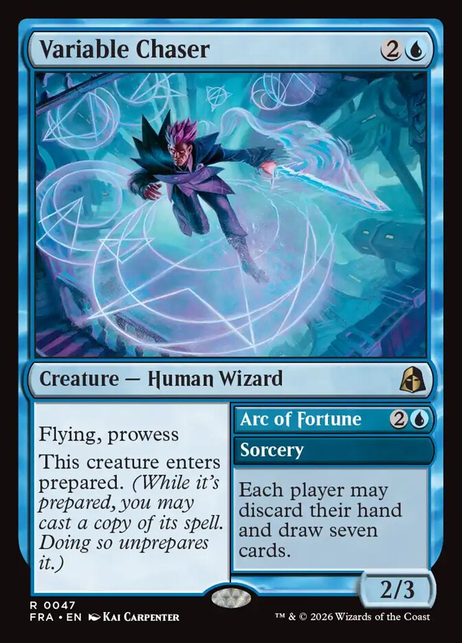 Variable Chaser // Arc of Fortune, Reality Fracture Card Art