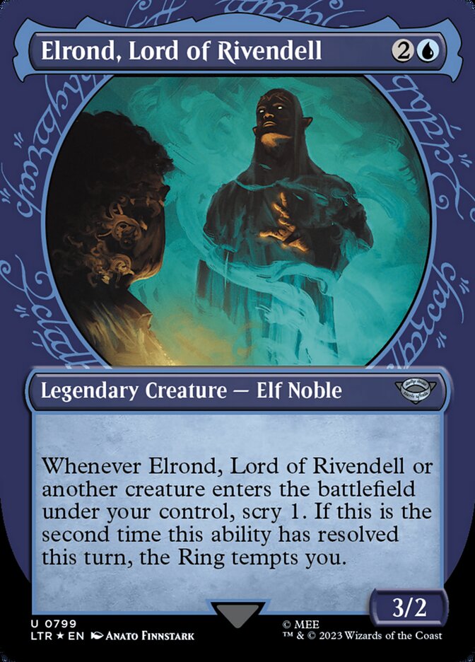 Elrond, Lord of Rivendell, The lord of the rings: tales of middle-earth Card Art