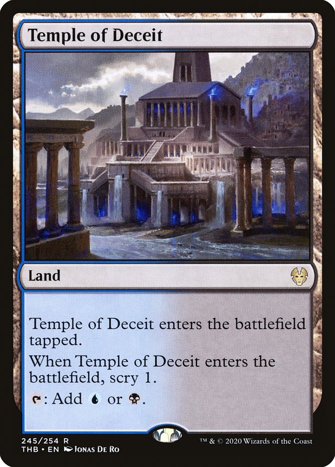 Temple of Deceit, Theros beyond death Card Art