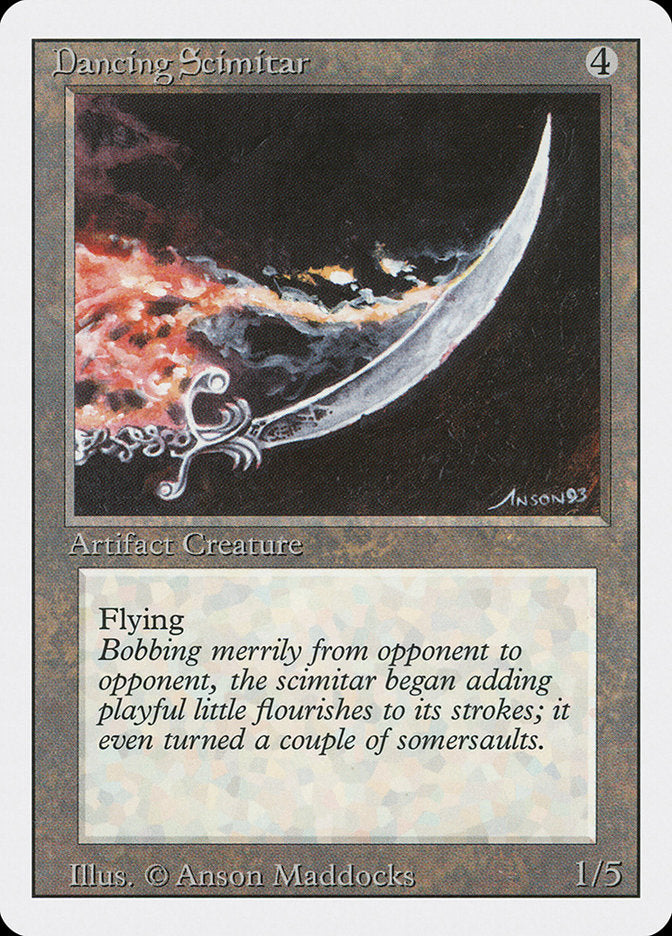 Dancing Scimitar, Revised Edition Card Art
