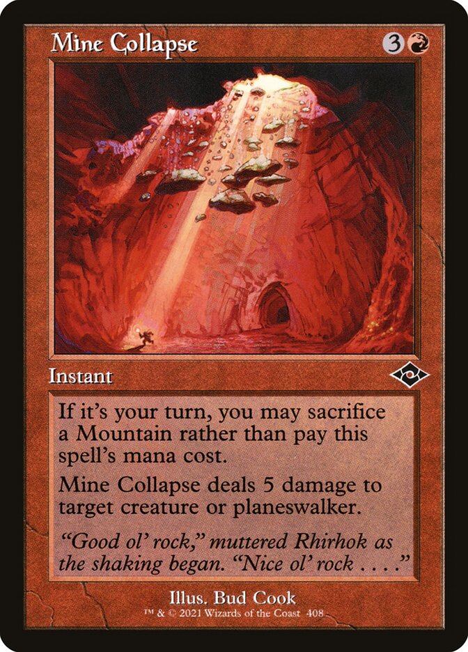 Mine Collapse, Modern horizons 2 Card Art