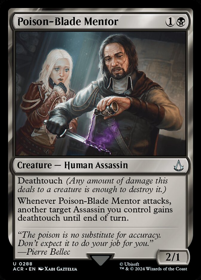 Poison-Blade Mentor, Assassin'S Creed Card Art