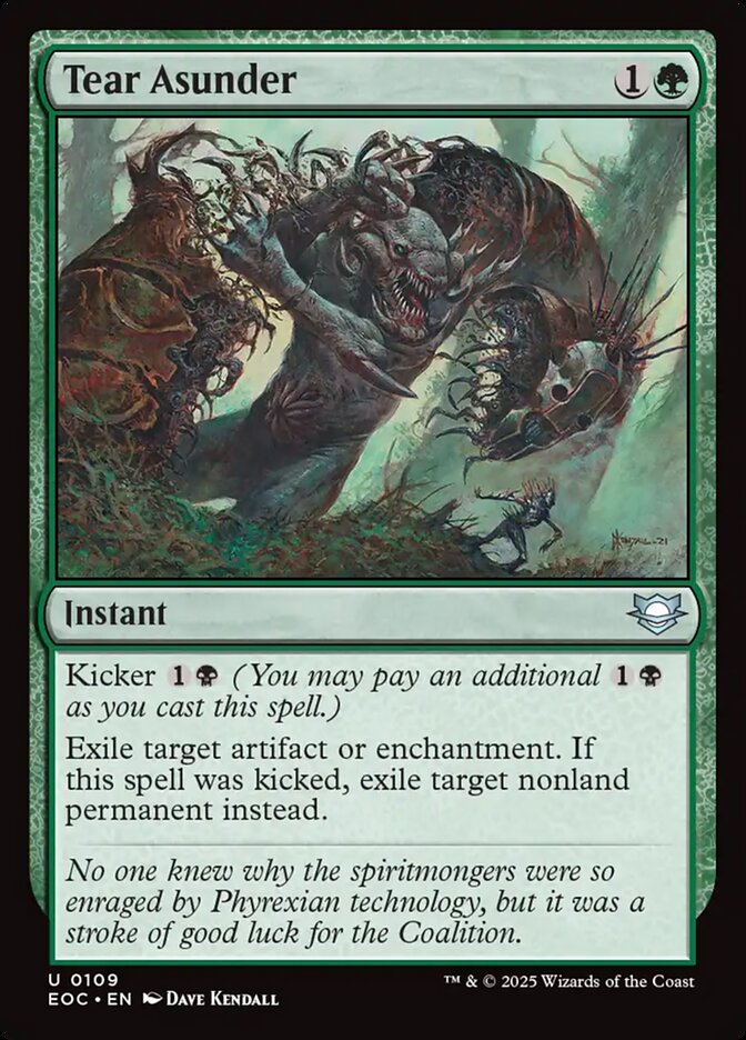 Tear Asunder, Edge Of Eternities Commander Card Art