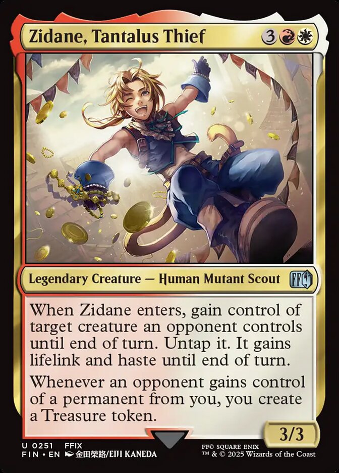 Zidane, Tantalus Thief, Final fantasy Card Art