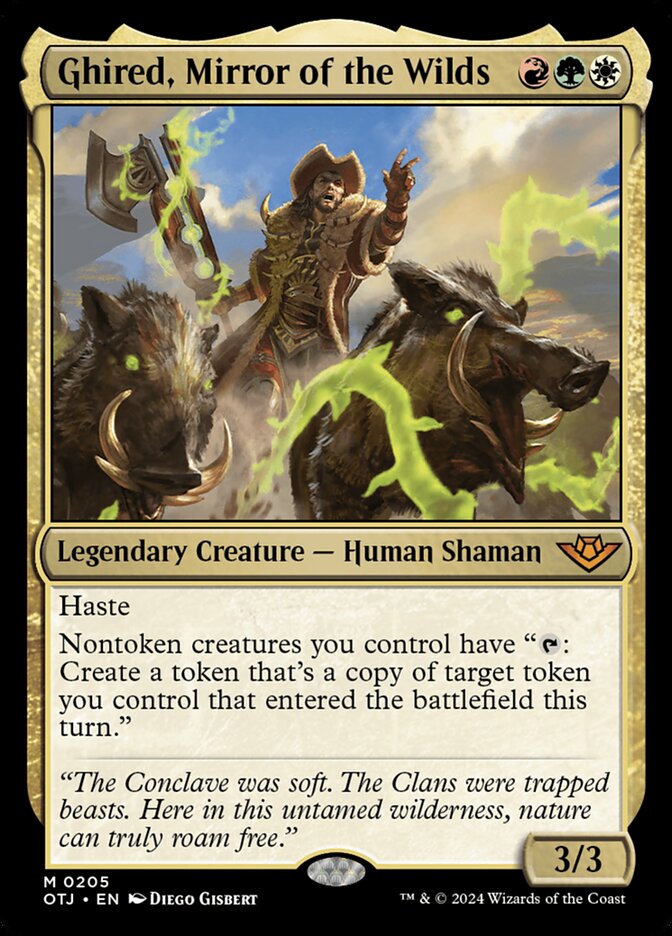Ghired, Mirror of the Wilds, Outlaws of thunder junction Card Art