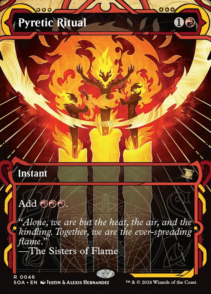 Pyretic Ritual, Secrets Of Strixhaven Mystical Archive Card Art