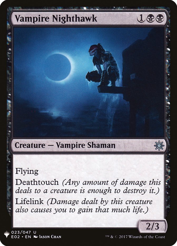 Vampire Nighthawk, The List Card Art