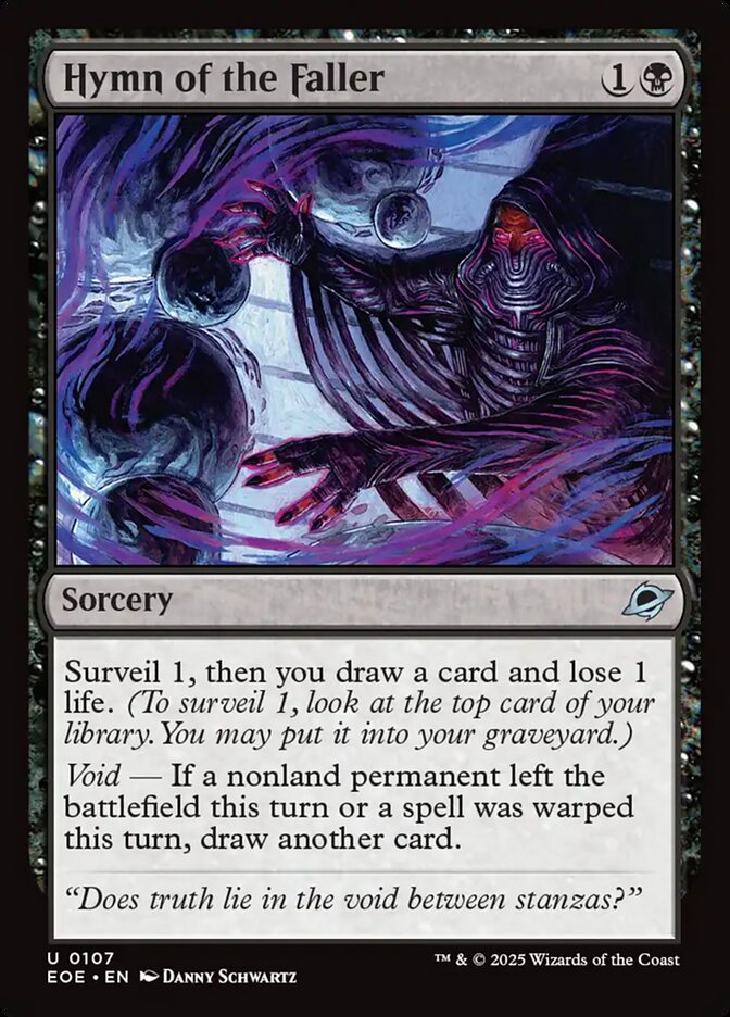 Hymn of the Faller, Edge of eternities Card Art