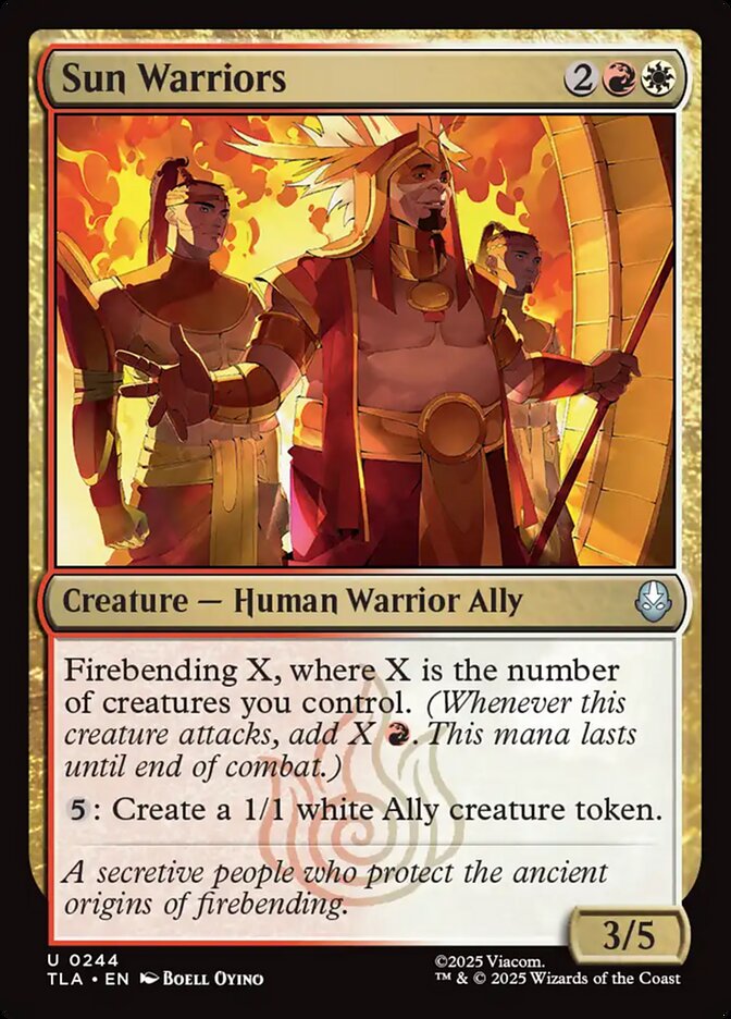 Sun Warriors, Avatar: The Last Airbender Card Art