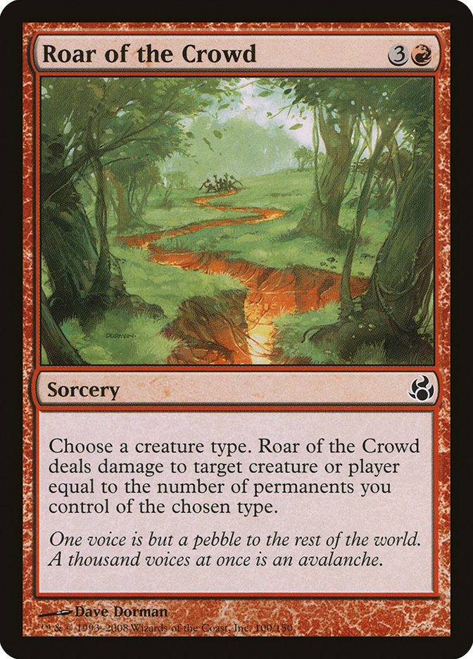 Roar of the Crowd, Morningtide Card Art