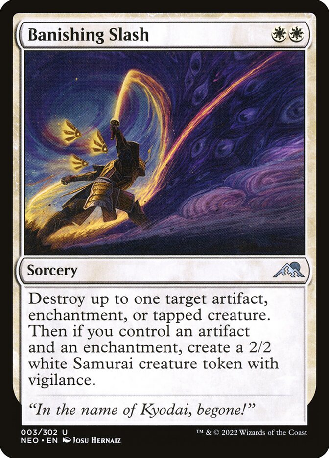 Banishing Slash, Kamigawa: Neon Dynasty Card Art