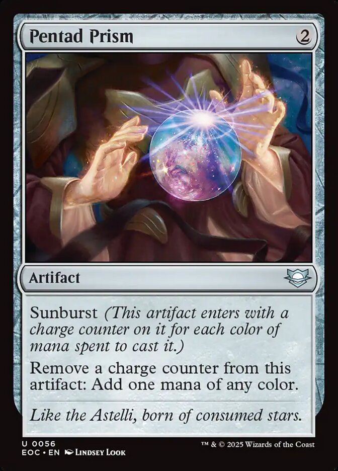 Pentad Prism, Edge Of Eternities Commander Card Art